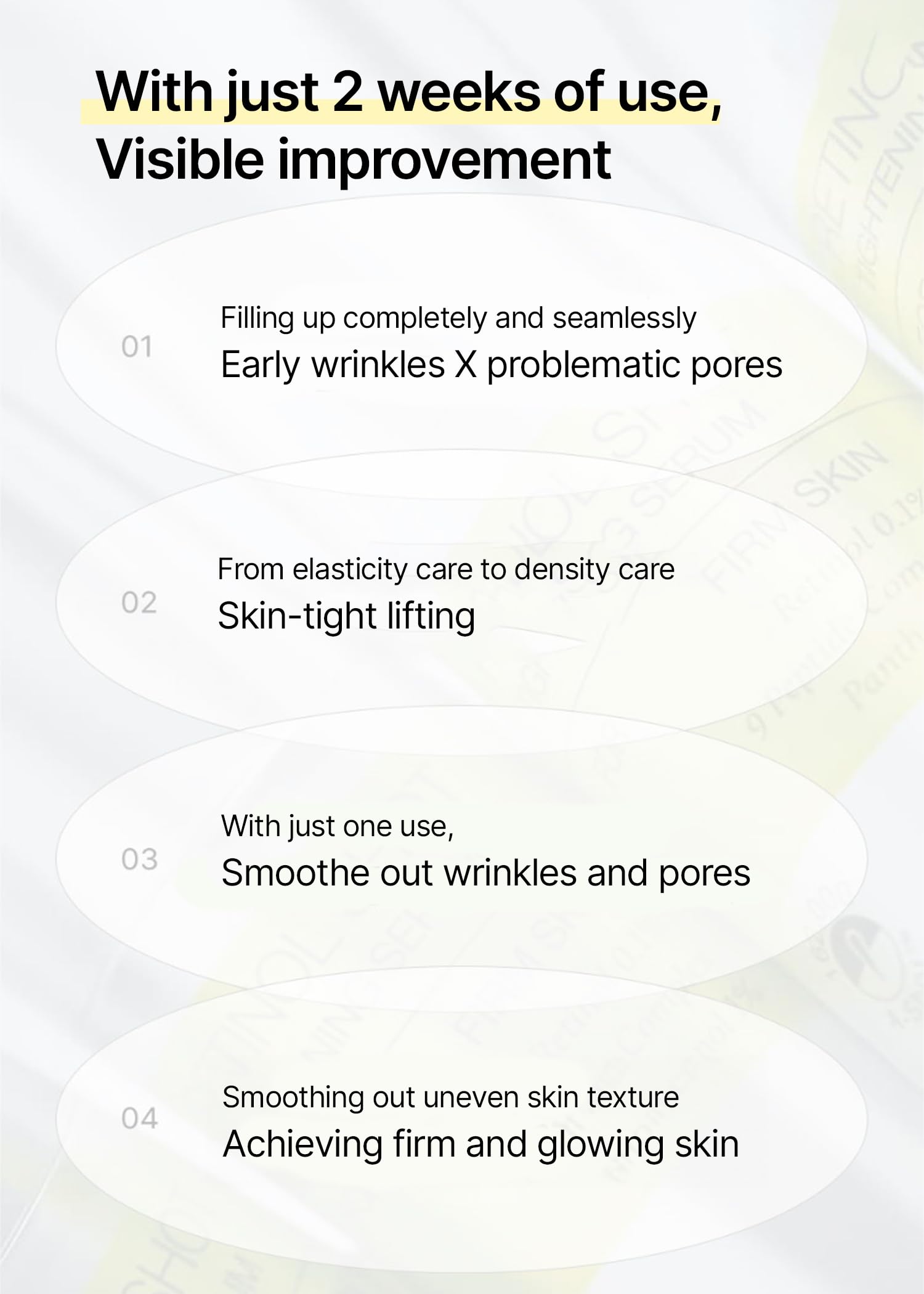 Celimax Vita A Retinol Shot product on mirror shows pore-minimizing and firming appeal