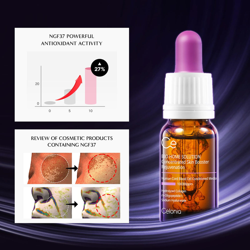 CELONIA Bio Home Solution peptides and alpine botanicals support firm, smooth skin.