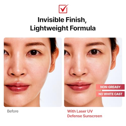 Cream texture of Cell Fusion C Laser UV Defense ready for quick absorption