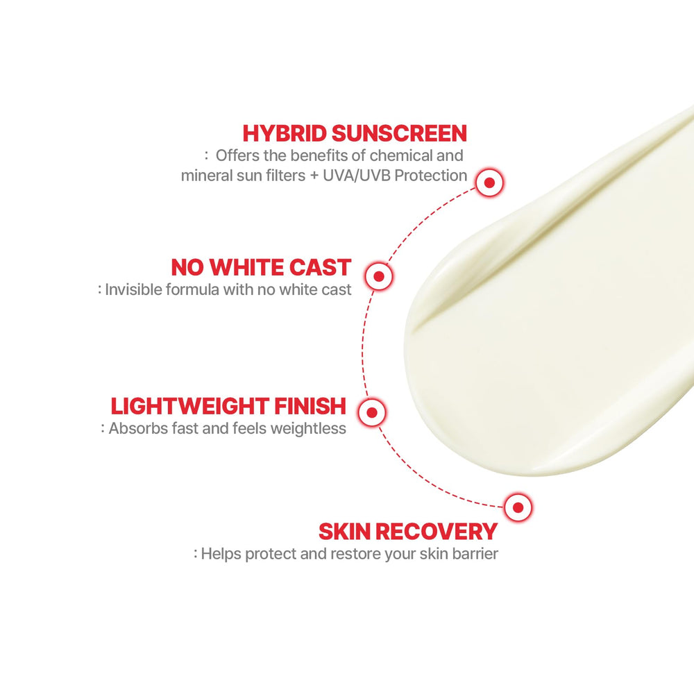 Swatch of Cell Fusion C Laser UV Defense demonstrating a soft matte finish