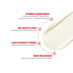 Swatch of Cell Fusion C Laser UV Defense demonstrating a soft matte finish