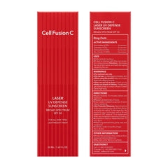 Cell Fusion C Laser UV Defense used under makeup for a smooth base