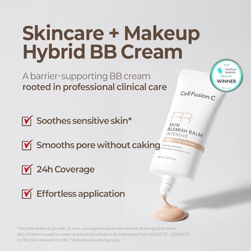 Close-up of texture blending smoothly into skin with Cell Fusion C.