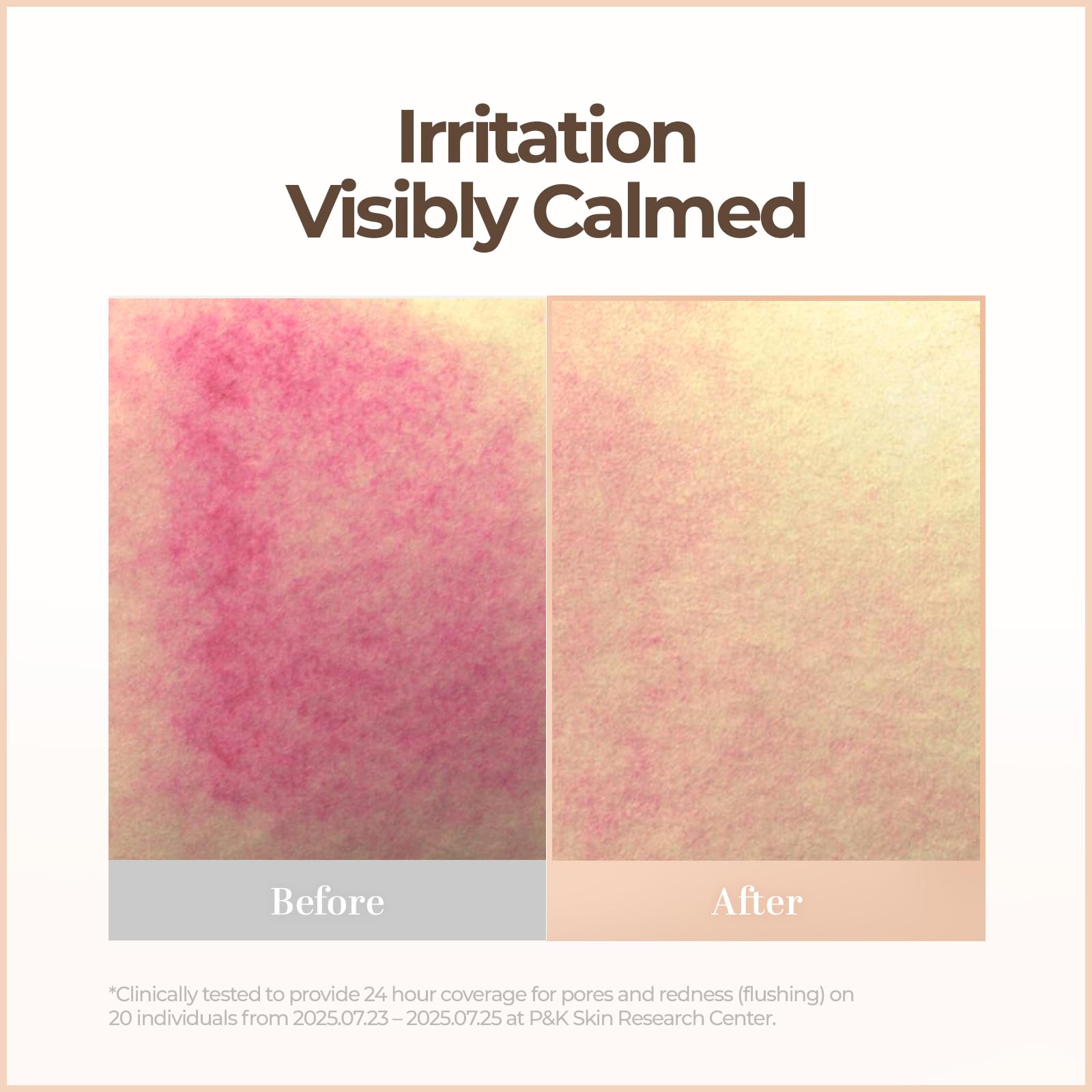 Dermatology-tested badge with hydrating, skin-friendly finish.