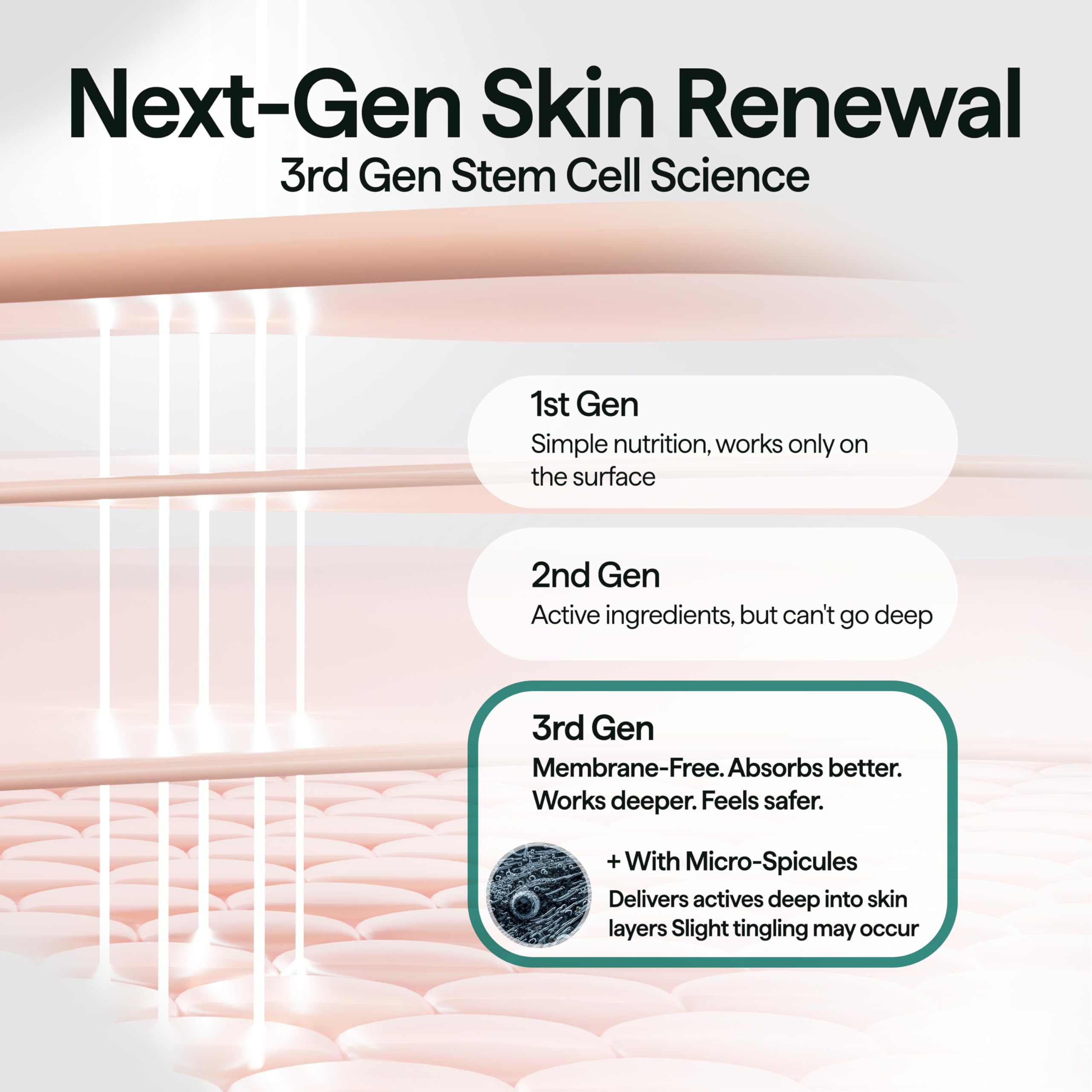 CELL IN SHOT Mumak serum gliding onto skin for fast hydration