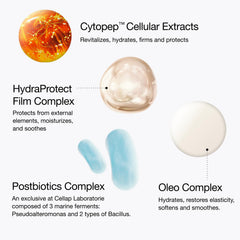 Close-up of Cellmen Face Cream texture showing rich, fast-absorbing formula.