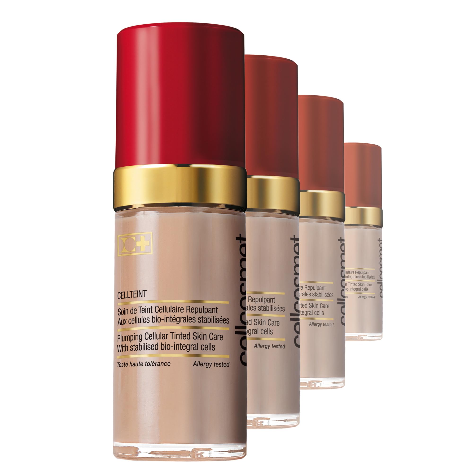 Cellcosmet CellTeint opal swatch highlighting radiant tint and smooth texture.