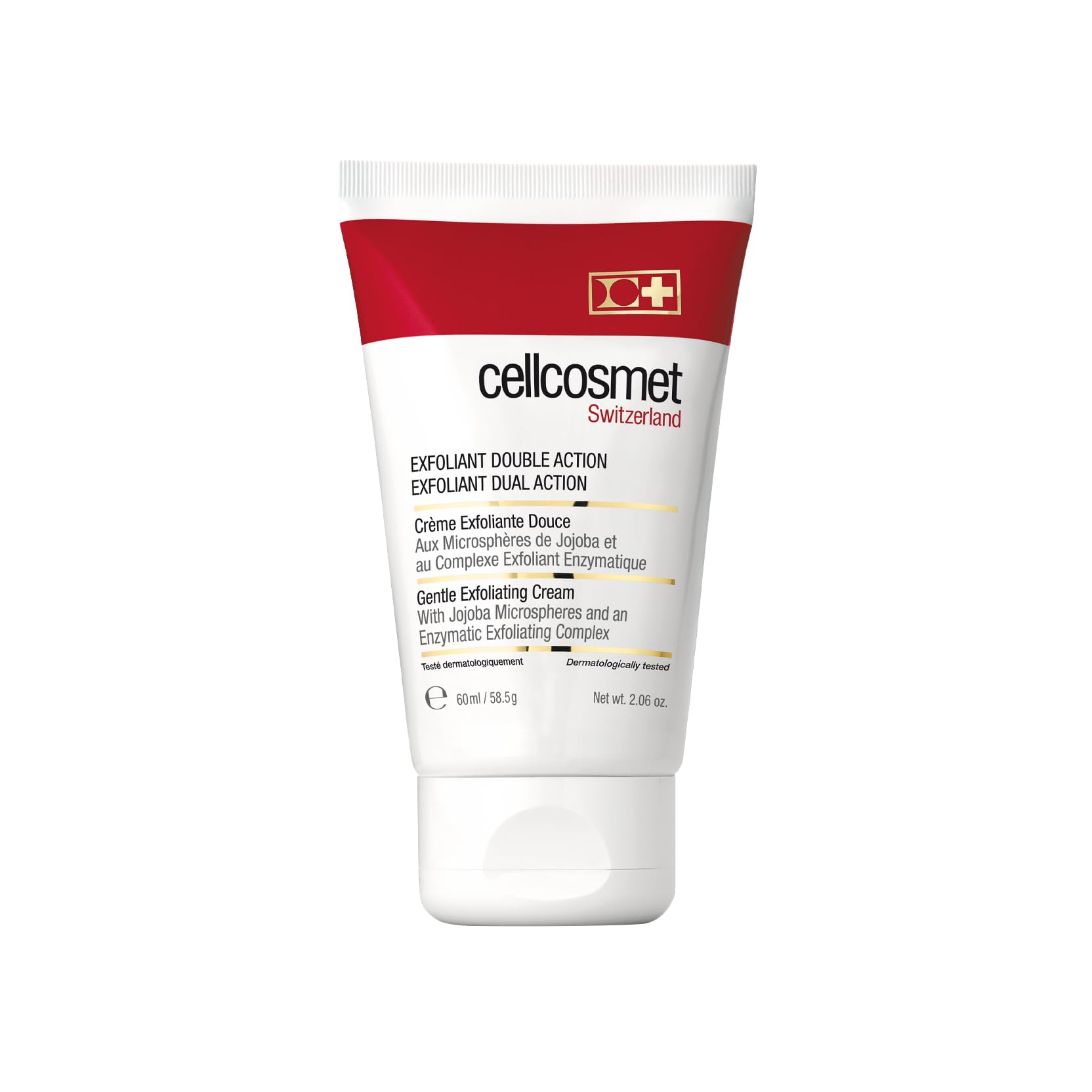 Cellcosmet Exfoliant Dual Action pack shot showing gentle exfoliation for refined skin.
