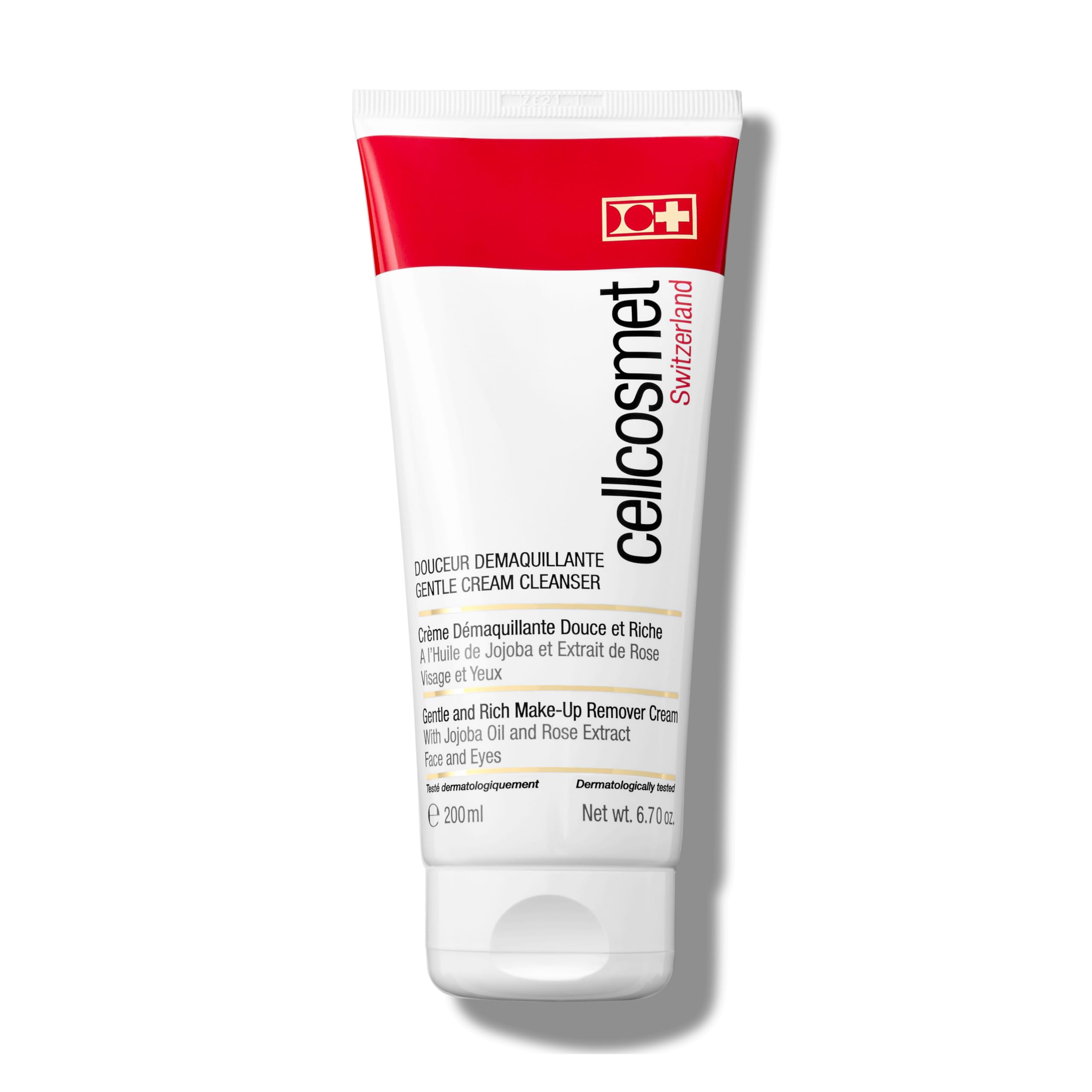 Cellcosmet Gentle Cream Cleanser bottle showing a rich, hydrating 2-in-1 formula.
