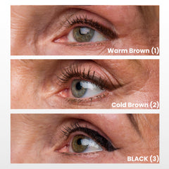 CELLMETICS Beauty long-wear cream eyeliner applying on the eyelid with smooth glide.