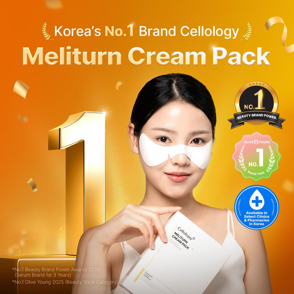 Cellology Meliturn Cream Pack jar close-up highlighting creamy texture for nourishing application.