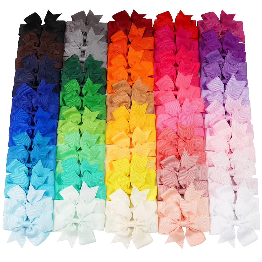 Cellot pinwheel bows with clips for secure daily wear during active play.