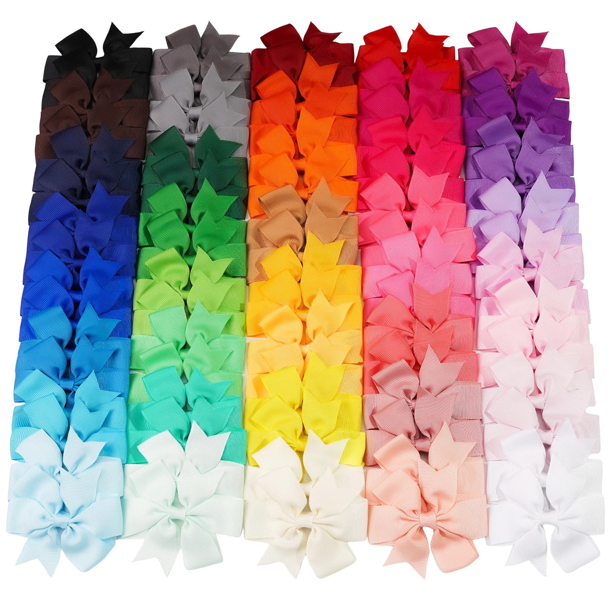 Cellot pinwheel bows with clips for secure daily wear during active play.