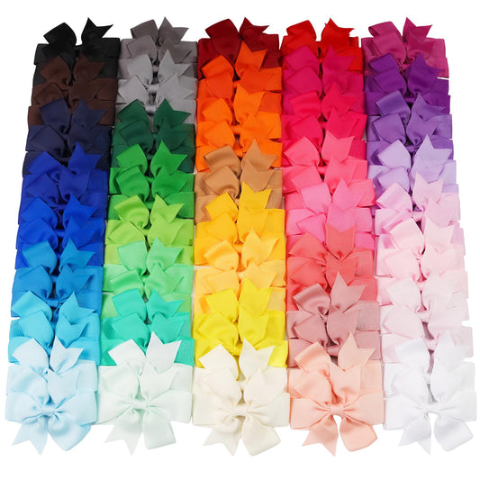 Cellot pinwheel bows with clips for secure daily wear during active play.
