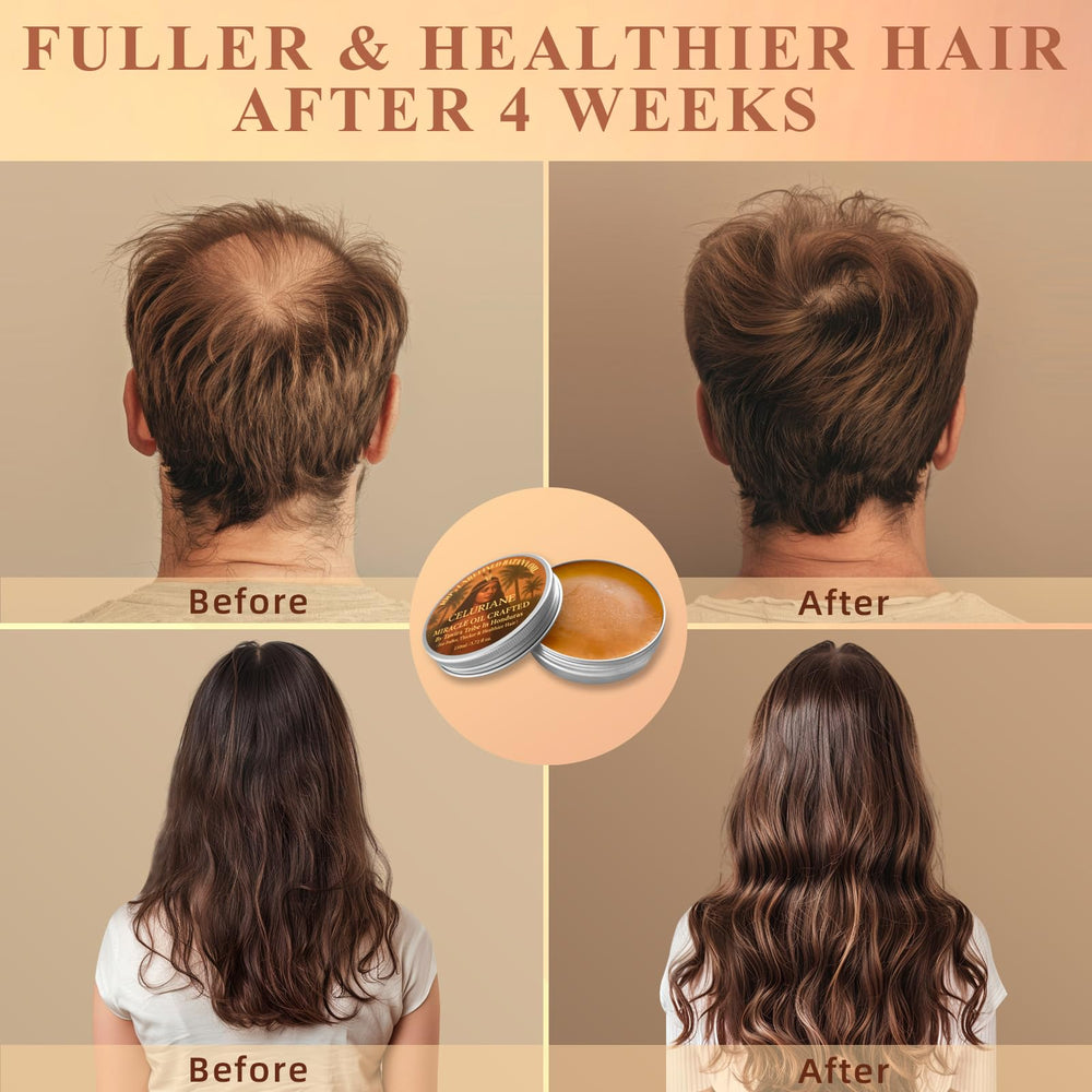 Celuriane Batana Oil pre-wash treatment on hair strands.