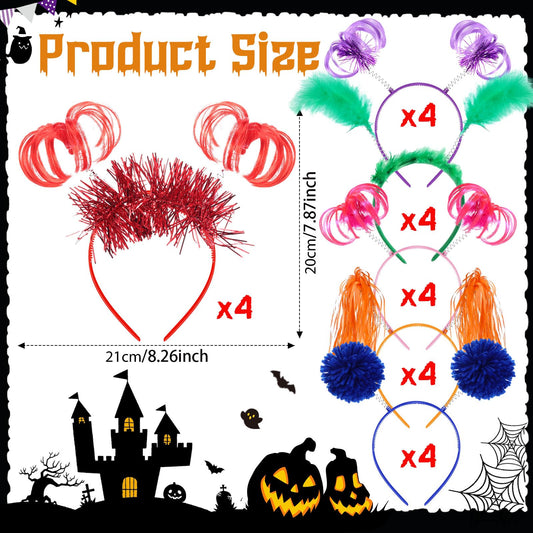 Censen feather and ponytail headbands add playful texture for parties and costume looks.