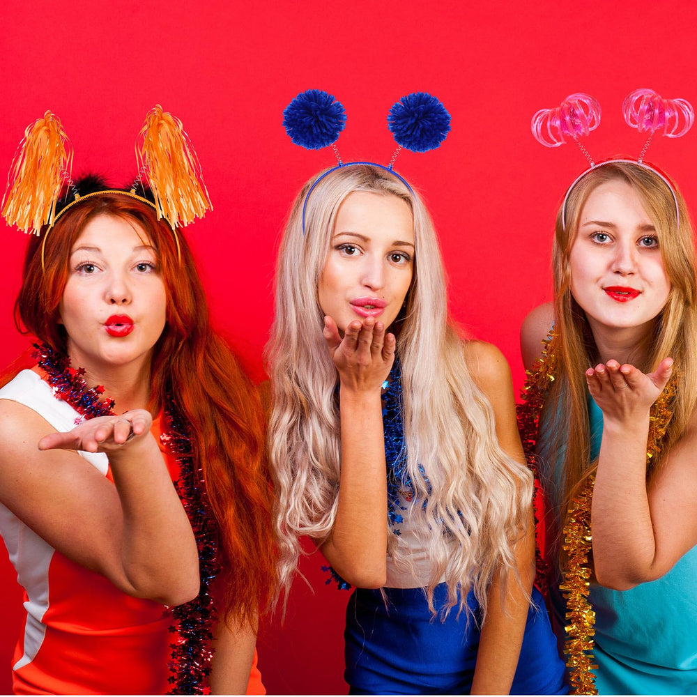 Censen feather headbands deliver lightweight flair for costumes and photo booths.