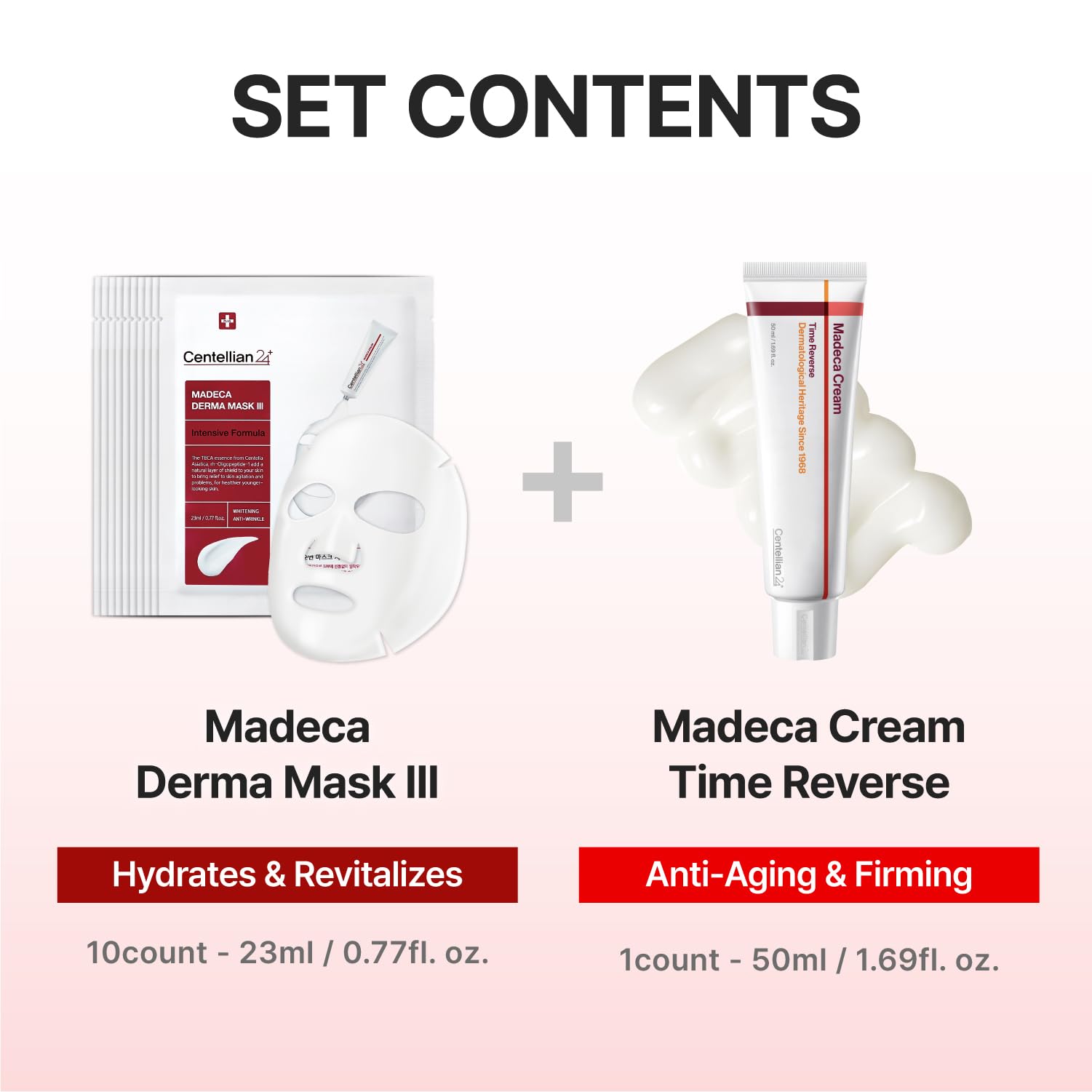 CENTELLIAN 24 daily skincare routine on vanity ready for use