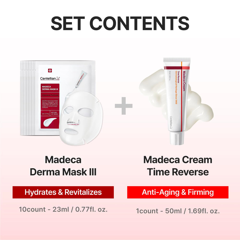 CENTELLIAN 24 daily skincare routine on vanity ready for use
