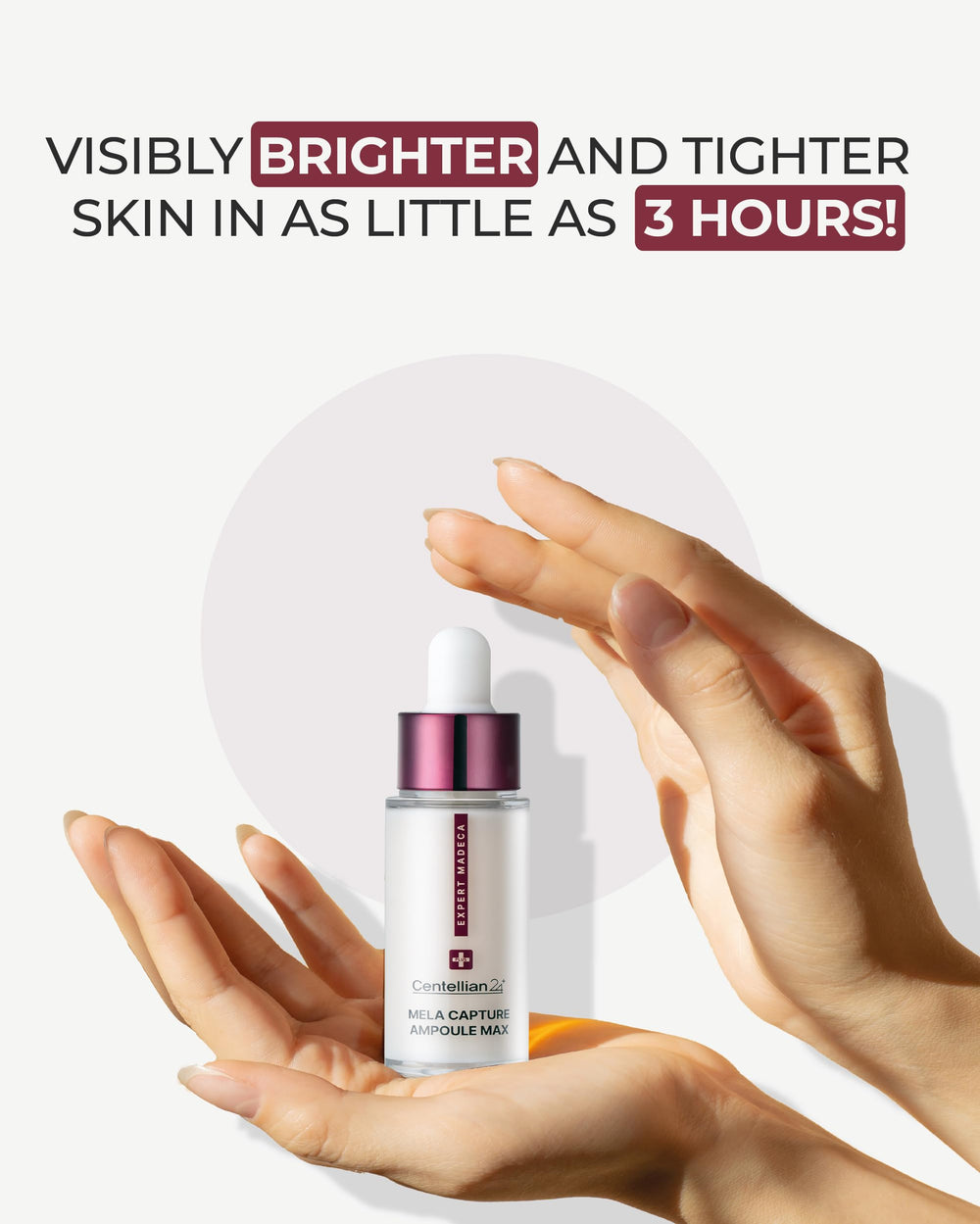 Centellian 24 Expert Ampoule Season 4 application swab demonstrates clean, precise use.