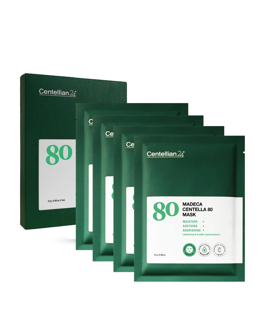 CENTELLIAN 24 Madeca Mask 4pcs pack – soothing moisture for sensitive skin