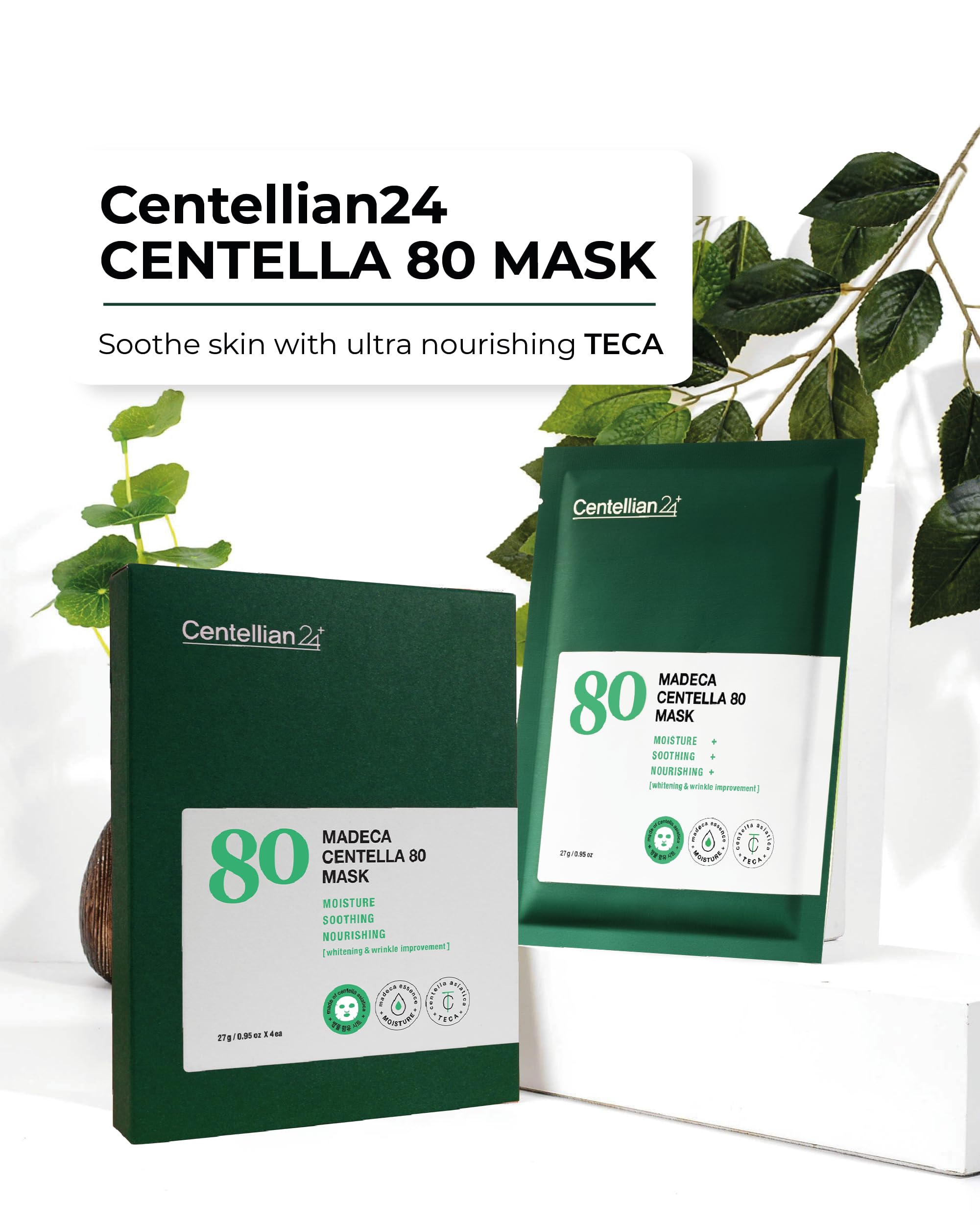 CENTELLIAN 24 Madeca Mask rich essence display for deep hydration