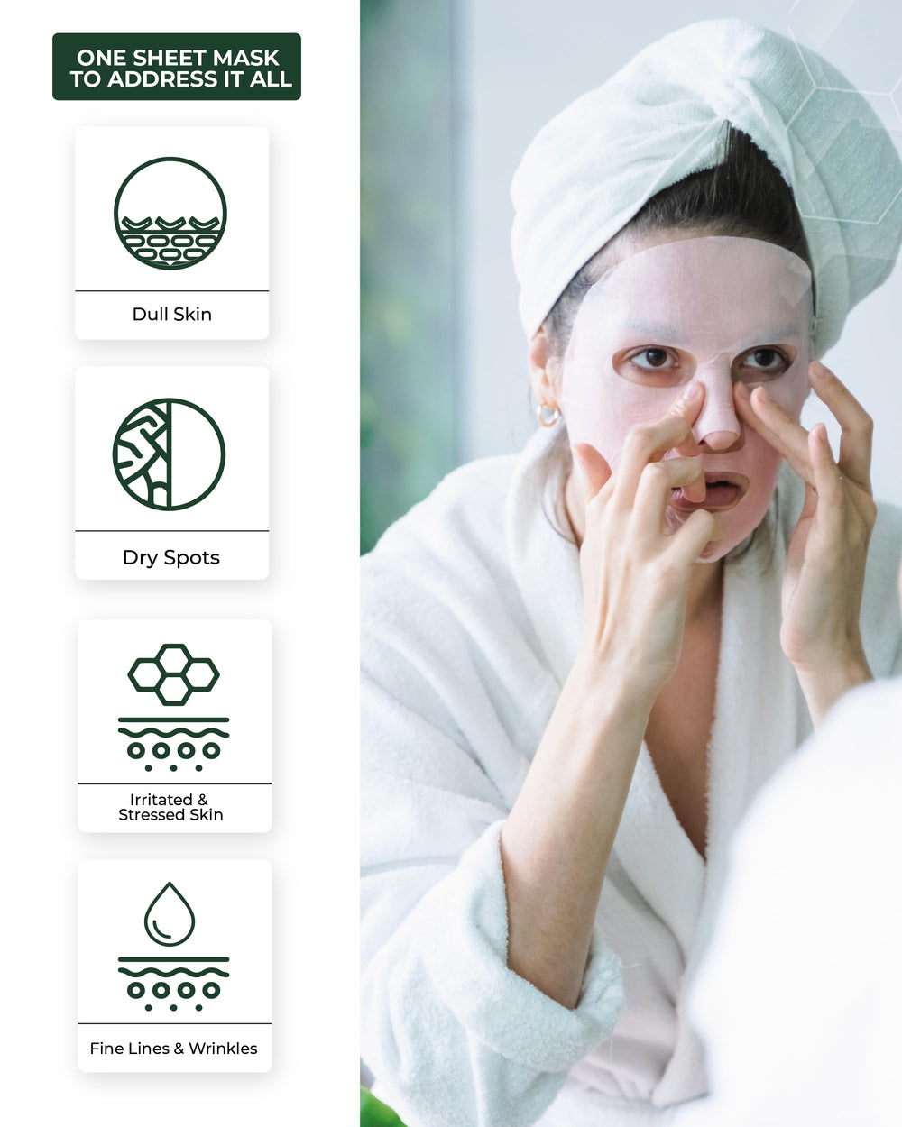CENTELLIAN 24 Madeca Mask sheet laid flat for close contact