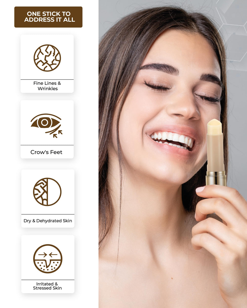 Using CENTELLIAN 24 Madeca Wrinkle Capture Stick on smile lines for smoothing effect