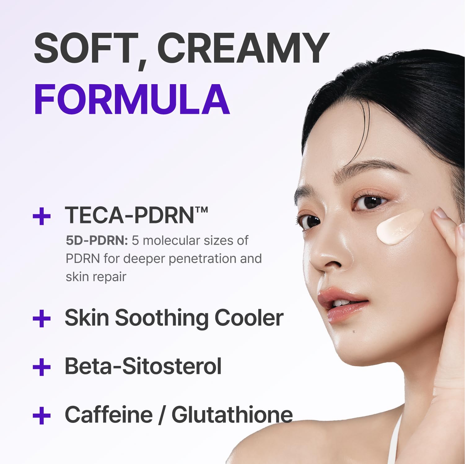 Centellian 24 elasticity and firming cream applied for a lifted look