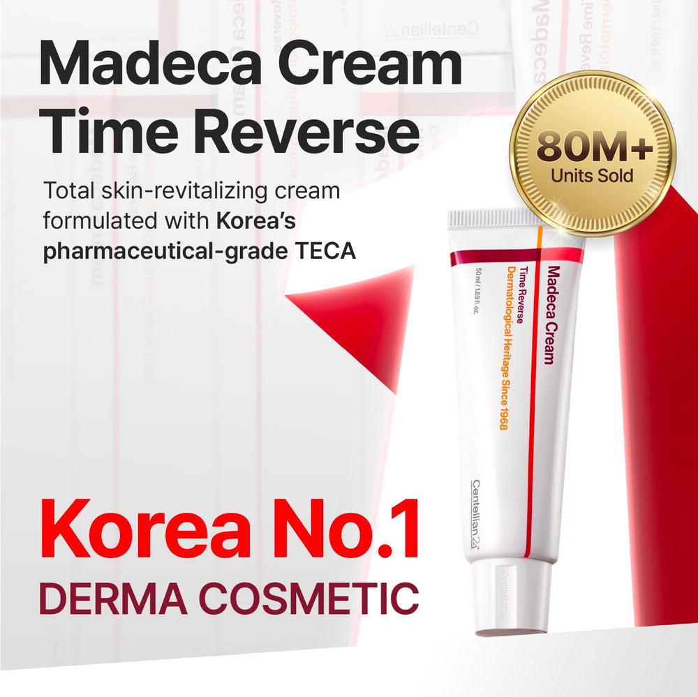 CENTELLIAN24 Madeca Cream Time Reverse application close-up for smooth use