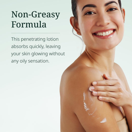 Century Systems H.E.A.L. QUICK Lotion ingredients close-up highlighting oils and herbs for nourishment.
