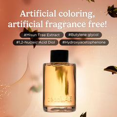 cepolab biogenic essence morning routine on bathroom shelf for dew-like glow
