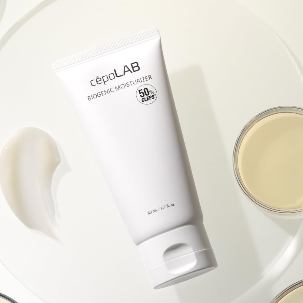 cepoLAB Biogenic Moisturizer label details indicate fragrance-free, simple formula.