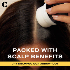 Ceremonia dry shampoo with Mexican aloe vera visible, gentle shine without weighing hair.