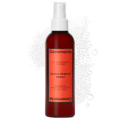 Ceremonia Guava Rescue Spray bottle demonstrating detangling for smooth styling