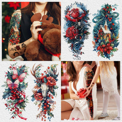 Cerlaza Rose tattoo, elegant accent for festive looks