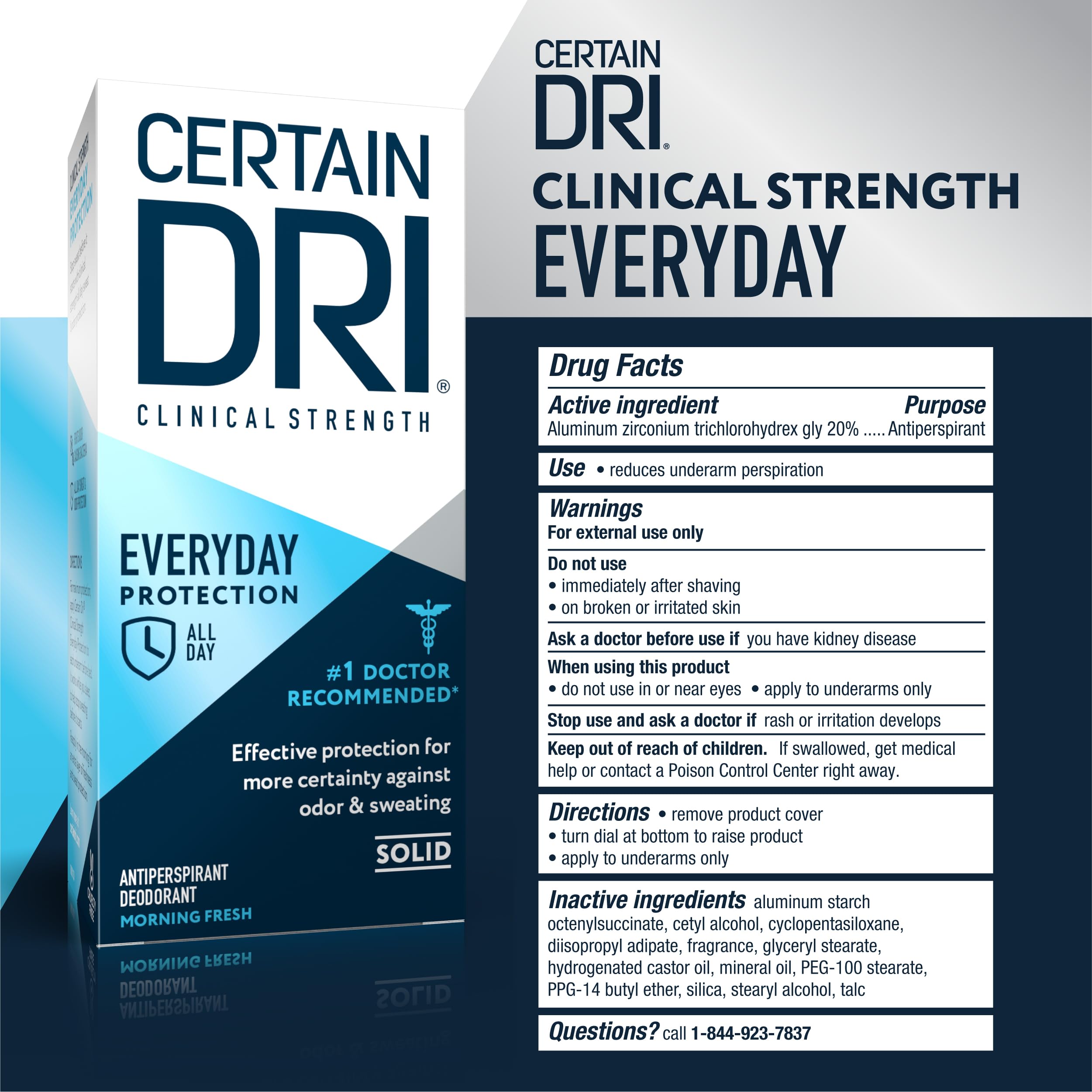Travel-friendly Certain Dri Everyday Strength fits gym bags and purses.