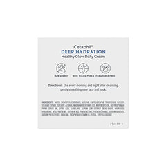 Cetaphil Deep Hydration with vitamins E and B5 nourishes dry skin.