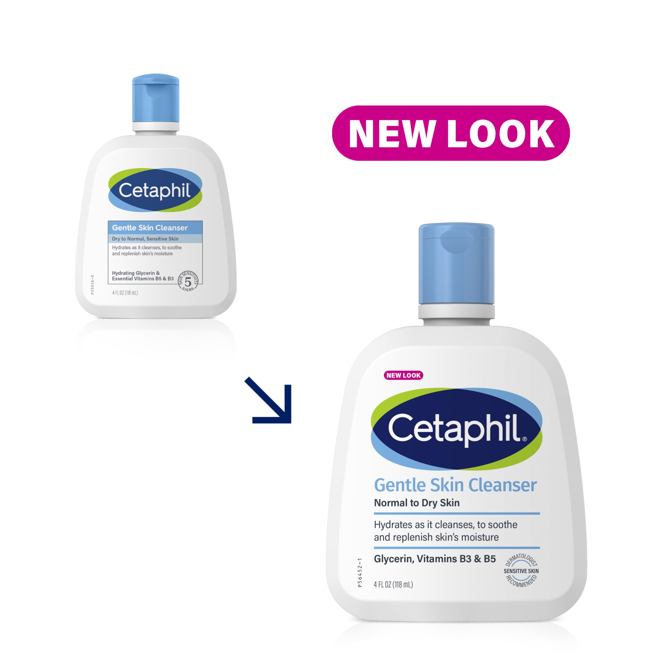 Cetaphil Gentle Skin Cleanser 3-pack display for convenient daily use.