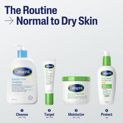 Cetaphil Gentle Skin Cleanser bottle with fragrance-free label.