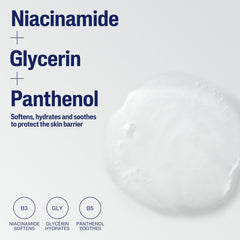 Ingredient highlight: glycerin, panthenol, and niacinamide supporting skin comfort.