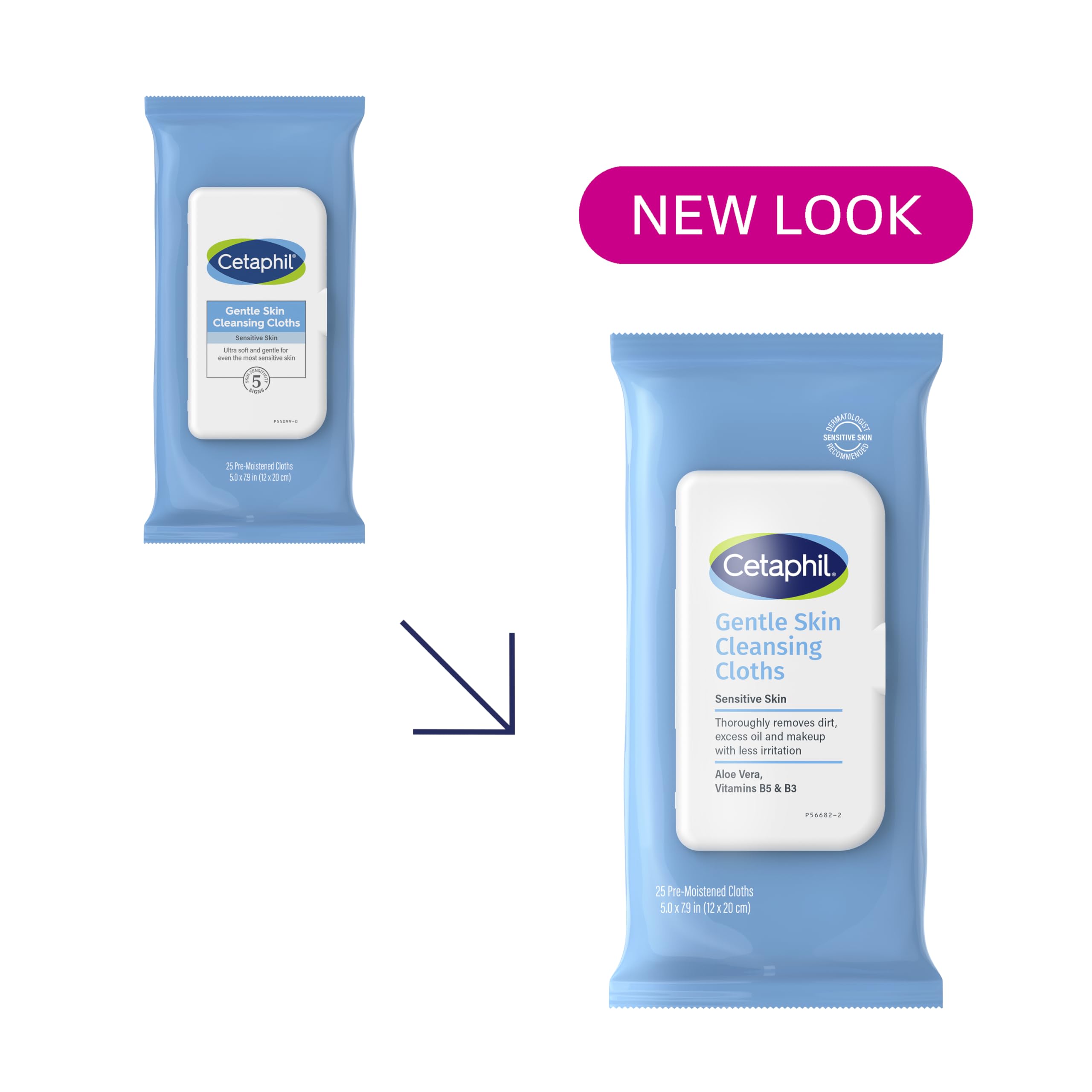 Cetaphil Gentle Skin Cleansing Cloths texture close-up; soft fabric for gentle cleansing.