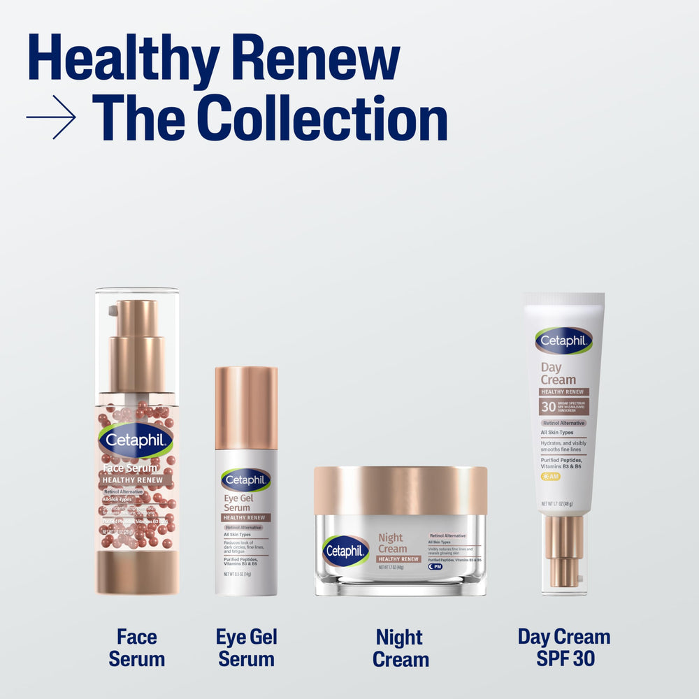 Panthenol component in Cetaphil Healthy Renew Night Cream soothes skin