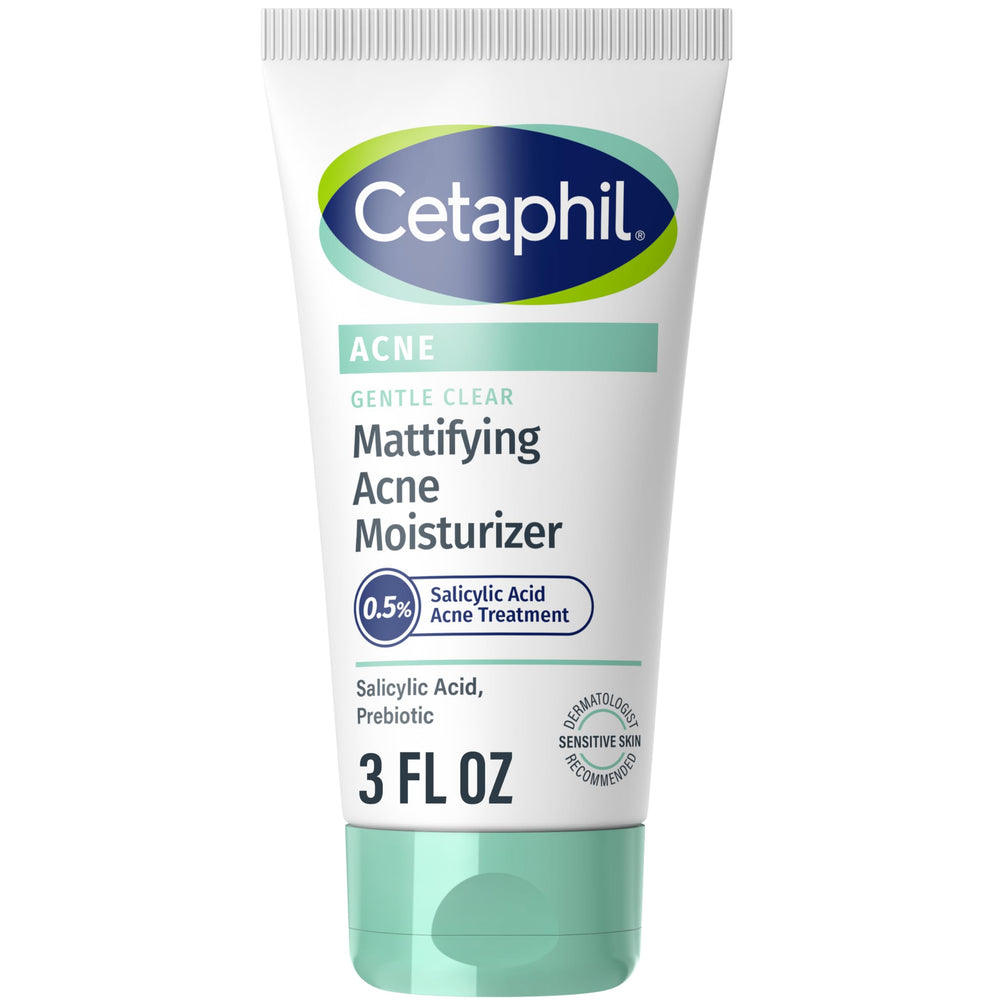 Cetaphil mattifying acne moisturizer bottle for oil control and smooth skin