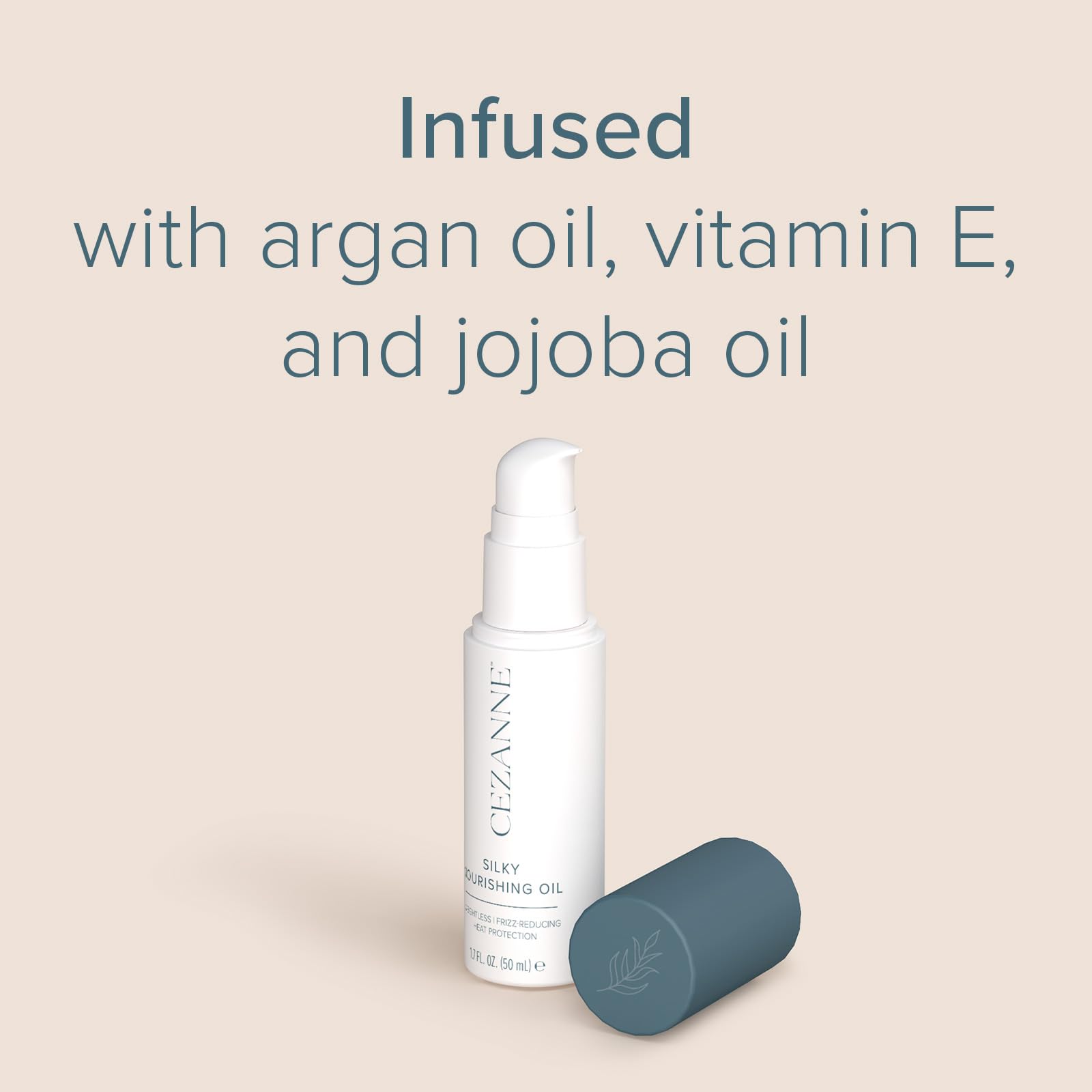 Cezanne Silky Nourishing Oil on hair delivering a luminous finish