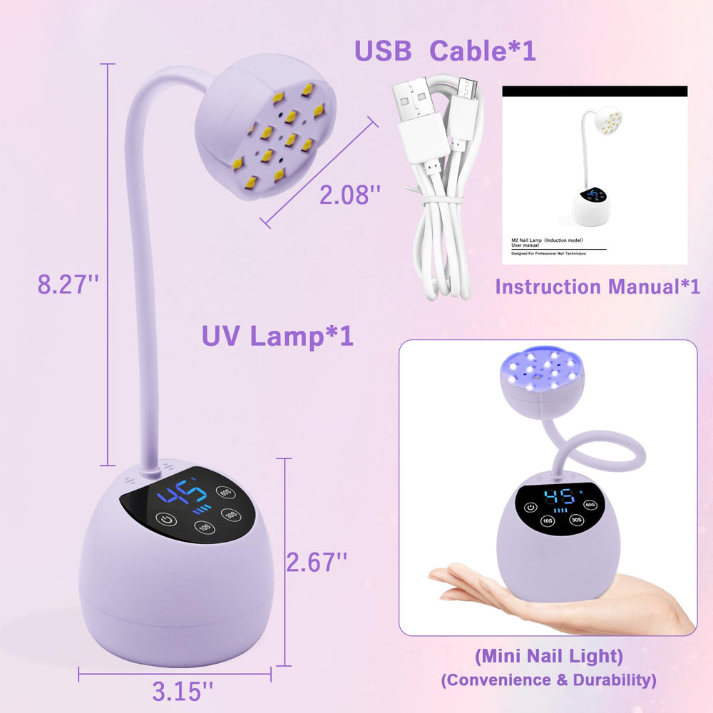 CGBE UV Nail Lamp portable USB-powered for on-the-go use
