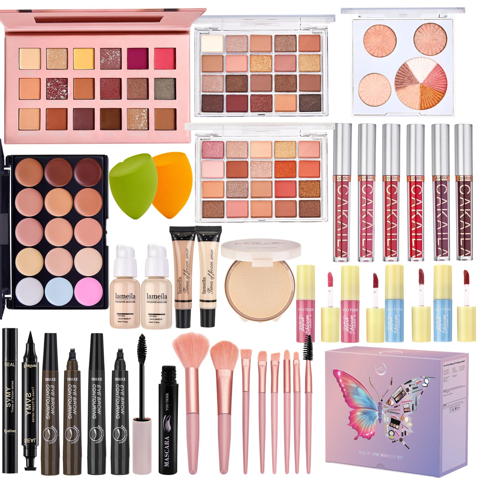 CHAFFUL all-in-one makeup kit open box for convenient gifting and daily routine