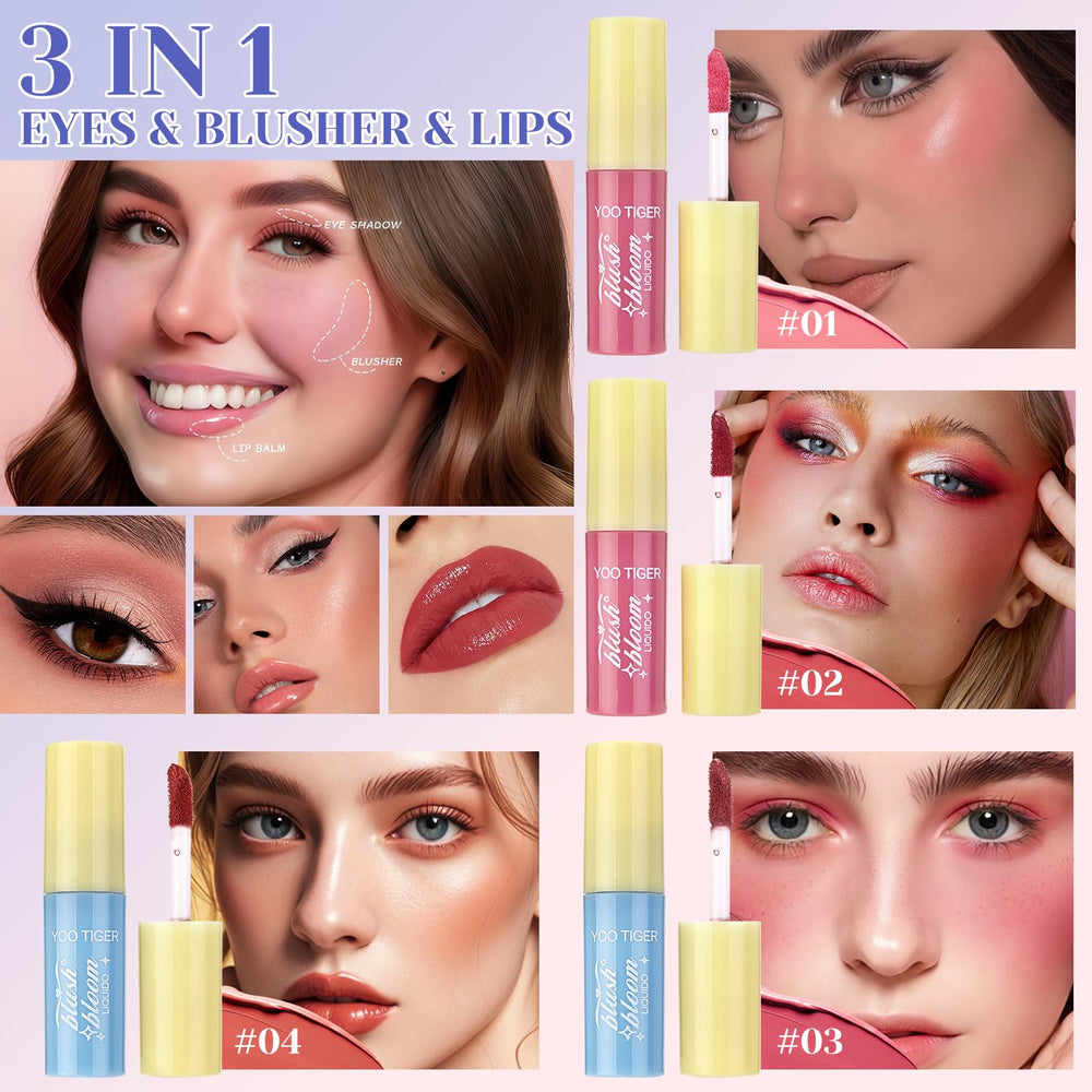 CHAFFUL liquid blush and lip gloss for a natural glow