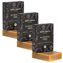 Chagrin Valley Ayurvedic shampoo bar lather close-up with rich cleansing foam