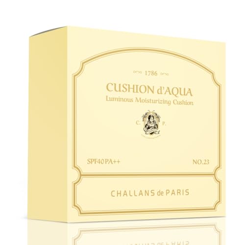 CHALLANS DE Aqua EX cushion with puff for quick, mess-free touch-ups.